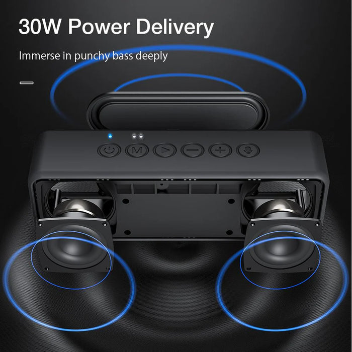 Haut-parleur Bluetooth sans fil XDOBO® X Series - Haut-parleur 30 W avec grande batterie pour une utilisation prolongée en extérieur et étanche