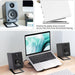 Desktop Speaker Base Stand — Carbon Steel Support for Computer Speakers (Single Stand)