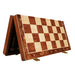 Handcrafted Folding Wooden Chess Set – 39 x 39 cm, Solid Wood Pieces
