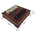 Retro Terracotta Warriors Chess Set — 26 cm Wooden Board with Resin Chessmen