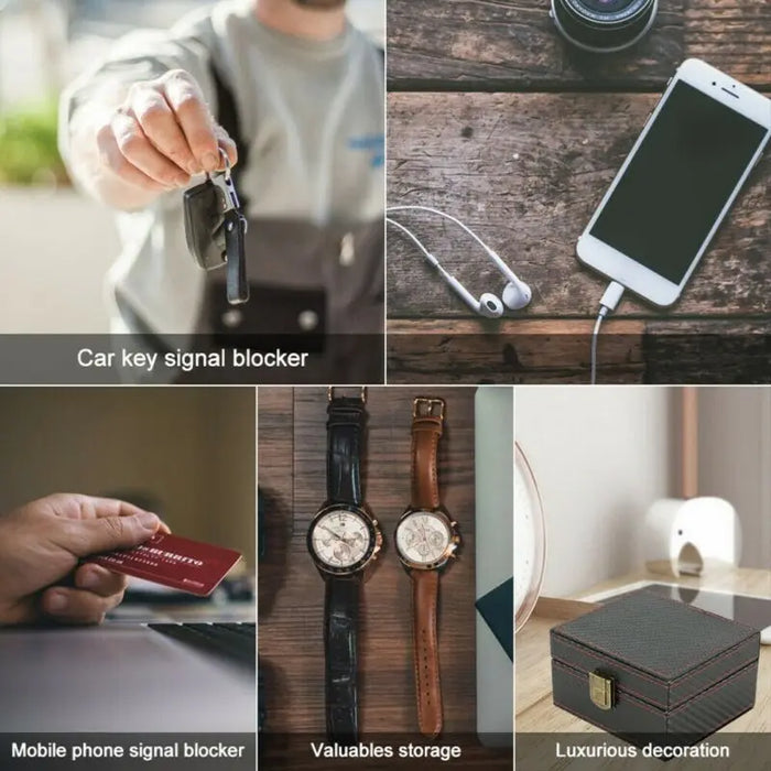 Faraday Signal-Blocking Box for Keys & Phones — Key Fob Protector