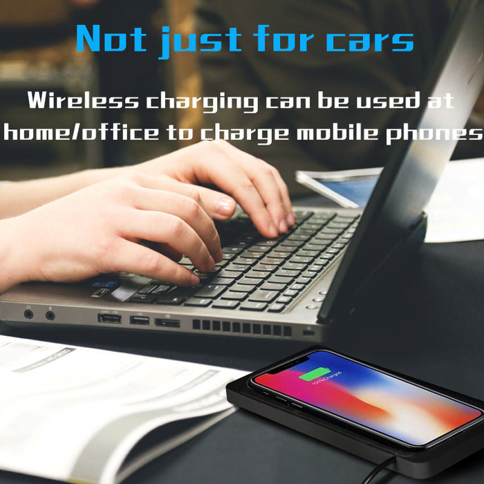 15W Wireless Car Charger Pad – Qi Fast Car Phone Charger for iPhone 11–15 & Android