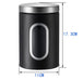 3‑Pack Stainless Steel Food Storage Jars with Viewing Window — Kitchen Sealed Jars