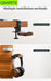 Clip-style Desktop Headphone & Earphone Holder — Aluminium Alloy & Solid Wood