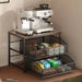 Space-saving Kitchen Countertop Storage Rack with Drawers & Metal Baskets
