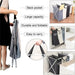 Foldable Waterproof Laundry Hamper — Large Oxford Storage, 1 or 3-Grid Options (Black/Grey)