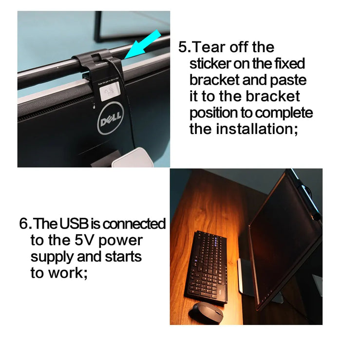 Monitor Light Bar — Stepless Dimmable LED Screen Lamp for Work & Gaming