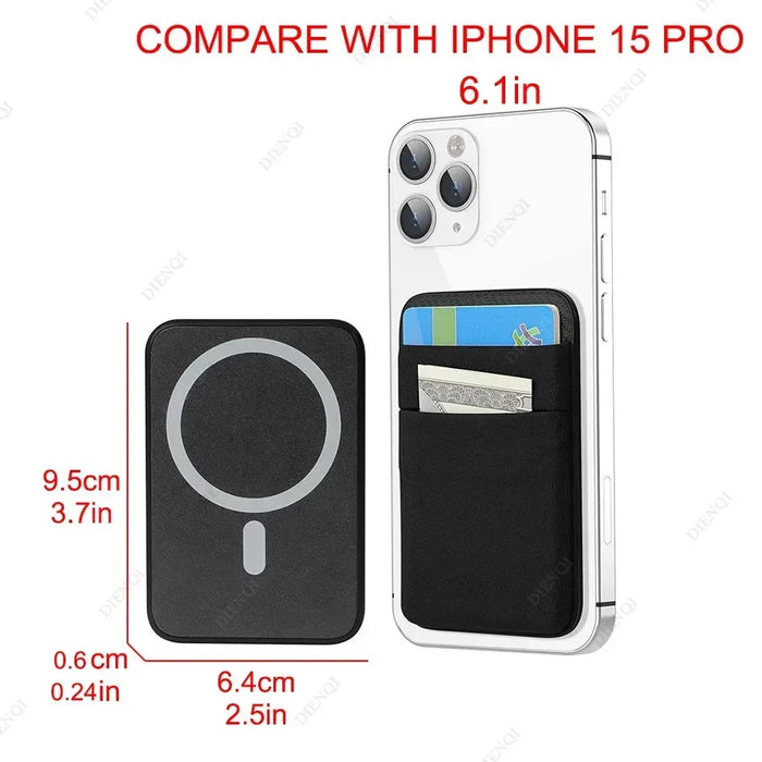 MagSafe Elastic Lycra Phone Card Holder — Fits iPhone 16/15 Pro Max & MagSafe Android