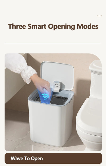 22L Smart Induction Bin — Automatic Sensor, Battery-Powered