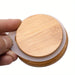 Glass Storage Jar with Airtight Bamboo Lid — 6.5 × 8 cm