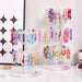 Rotatable 2- or 3-Tier Jewellery Display Stand — 16 or 24 Hooks, Black or Transparent
