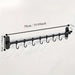 Wall-Mounted Kitchen Hook Rack for Pot Lids and Utensils