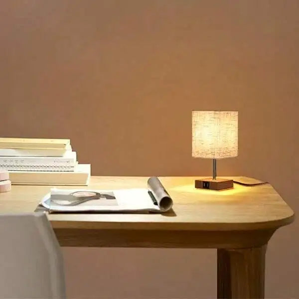 Lampe de bureau LED par Bedside Lamps - Lampe de table tactile dimmable avec port USB et Type C, charge rapide, protection des yeux - Lumière de lecture idéale pour étudiants et lecteurs de longue durée