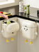 Cream-Coloured Wall-Mounted Kitchen Bin with Lid — 9L / 12L DIY