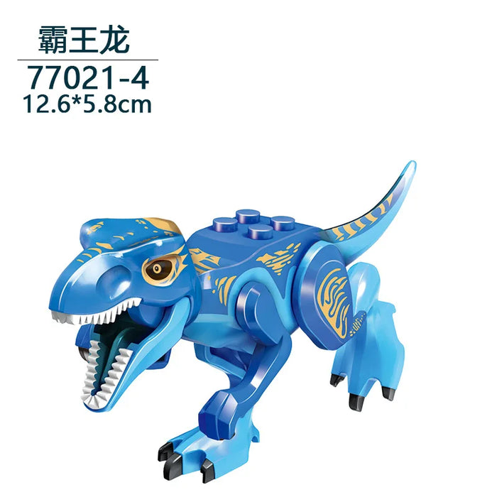 Tyrannosaurus Rex Building Block Figure — Jurassic Dinosaur Brick Toy (LEGO-compatible, 1pc)