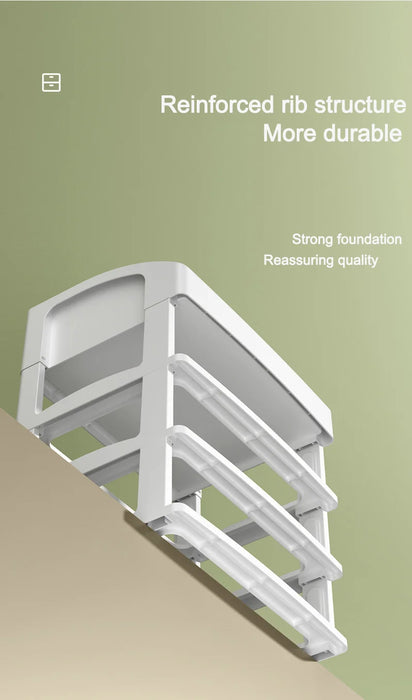 PP 5-Layer Drawer Makeup Storage Box – Multi-layer Cosmetic Organiser (White / Pink)