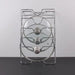 Five-Layer Wall-Mounted Pot Lid Rack — Iron Wire, Rust-Free, Silver
