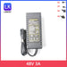 48V 3A DC Power Supply 144W AC/DC Adapter for PoE CCTV, IP Cameras & NVR