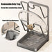 Pot Lid & Cutting Board Rack – Steel Holder, Single or Double Layer (White/Grey)