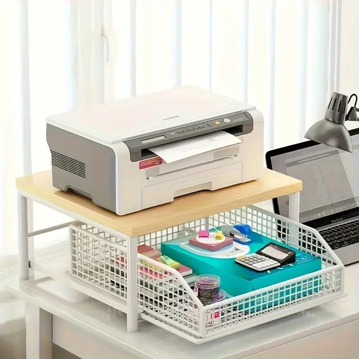 Multi-Purpose Coffee Station Organiser with Drawer & Shelves for Capsules, Cups and Snacks