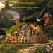 Wooden DIY Magic Ring House Miniature – Handmade Forest Casa Bookends