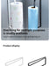 Paper Roll Holder — No-Drill Under-Cabinet Towel & Cling Film Rack (White/Black)
