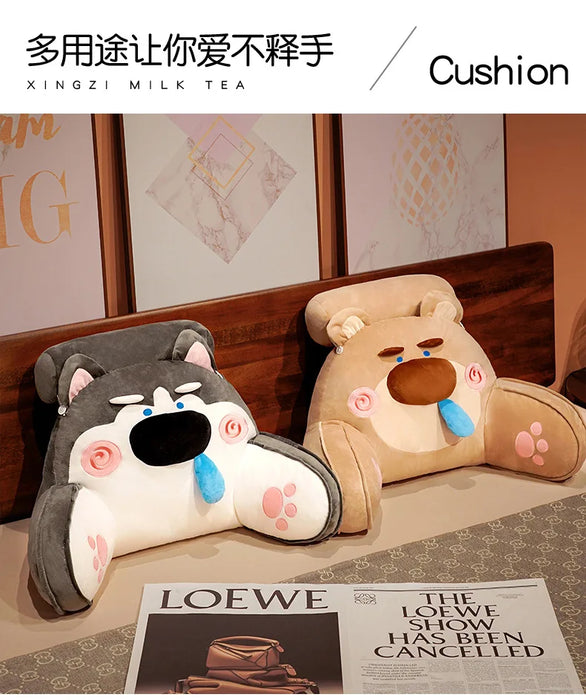 Cartoon Headboard Lumbar Pillow – Crystal Super Soft Bed & Sofa Back Cushion