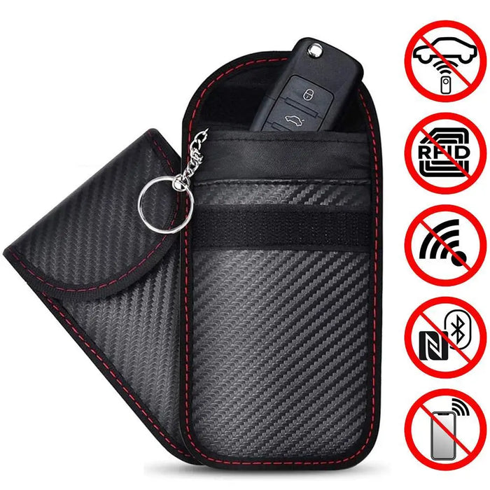 Car Key Signal Blocking Pouch – RFID Faraday Fob Case