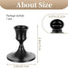 Vintage Elegant Tabletop Candle Holders – Metal & Aluminium, Single or 3‑Piece Sets