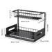 2-Tier Pull-Out Under-Sink Storage Rack – Sliding Cupboard Organiser