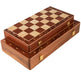 Handcrafted Folding Wooden Chess Set – 39 x 39 cm, Solid Wood Pieces