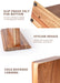 Acacia Wood Magnetic Knife Block – Kitchen Knife Rack with Strong Magnets