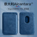 Real Italian Alcantara MagSafe Wallet Case for iPhone 12–16 (Built-in Card Holder)