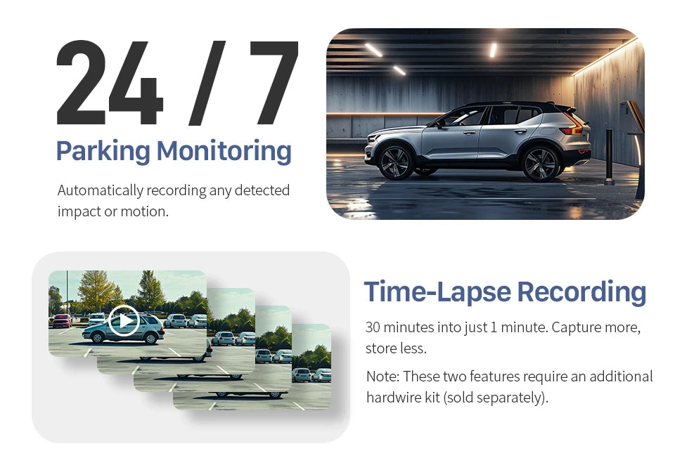 MINI 3 Pro 2K Dash Cam — Tiny Wi‑Fi Dashcam with Voice Control & Parking Mode