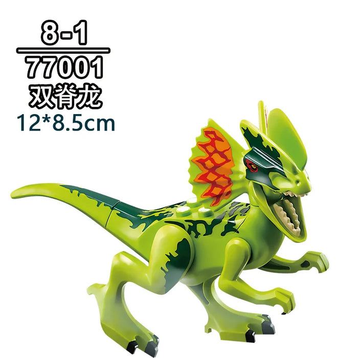 Tyrannosaurus Rex Building Block Figure — Jurassic Dinosaur Brick Toy (LEGO-compatible, 1pc)