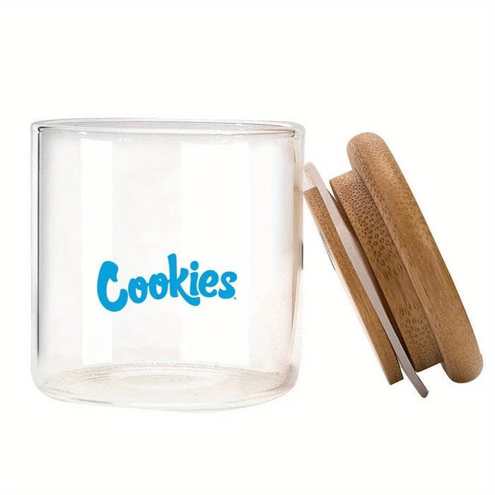 Glass Storage Jar with Airtight Bamboo Lid — 6.5 × 8 cm