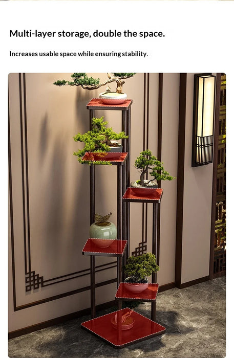 Multi-tier Step Plant Stand – 4- or 5-tier Plastic Pot Rack