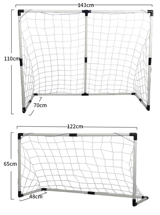 Portable Foldable Football Goal for Kids - Practice Net Frame