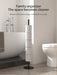 Foldable Floor-Standing Toilet Roll Holder with Reinforced Base, Standalone Dispenser