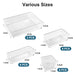 25pc Clear Drawer Organiser Set – PS Plastic Dividers & Storage Bins for Desk, Dresser, Makeup