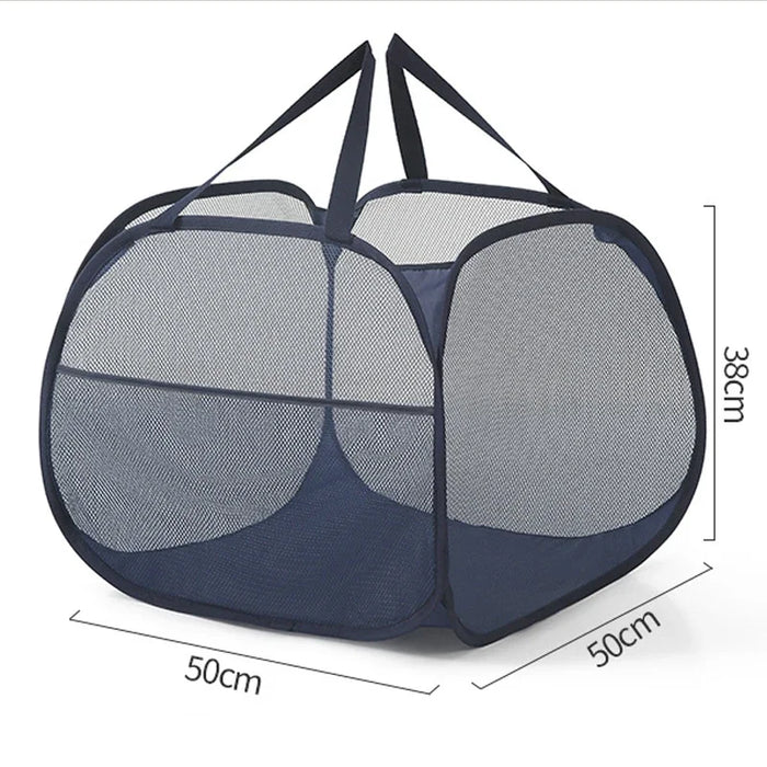 90 L Collapsible Laundry Basket – Pop‑Up Foldable Hamper with Reinforced Handles