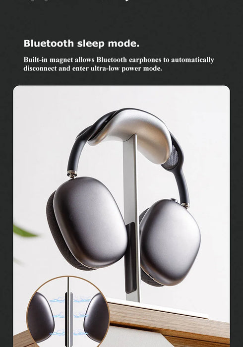 Aluminium Headphone Stand for AirPods Max — Detachable, Auto‑sleep, Anti‑slip Pad