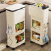 Multi-layer Kitchen Bin with Wheels – Large Capacity, Sliding Lid (PP)