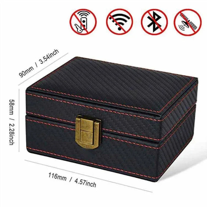 Faraday Signal-Blocking Key & Phone Box — RFID, NFC, GPS and Wi‑Fi Protection