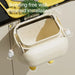 Cream-Coloured Wall-Mounted Kitchen Bin with Lid — 9L / 12L DIY