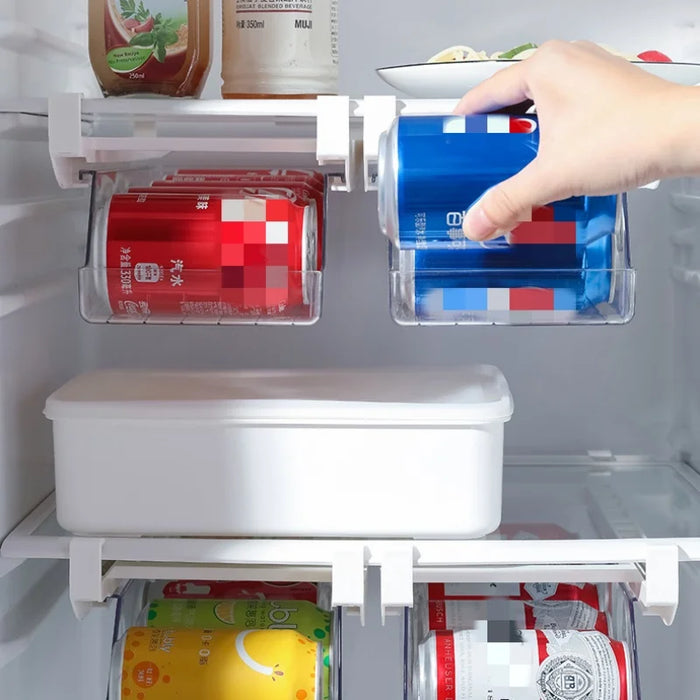 Clear Fridge Can Dispenser — 33×13×8.5cm