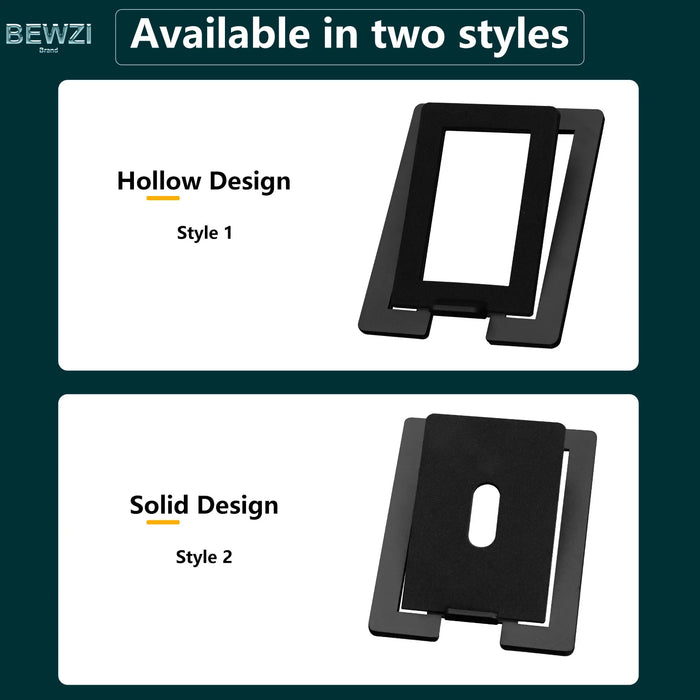 Desktop Speaker Stands — Carbon Steel 2‑Pack for Improved Stereo Sound & Vibration Reduction