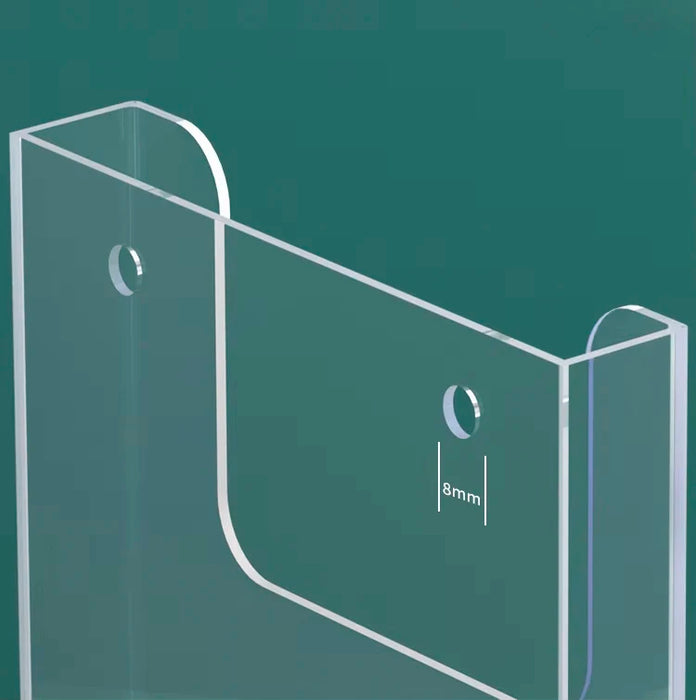 A4/A5 Wall-Mounted Clear Acrylic Brochure & Flyer Holder — Magnetic Options