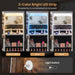 LED Jewellery Cabinet — Freestanding Lockable Armoire with Full-length Mirror & Large Storage