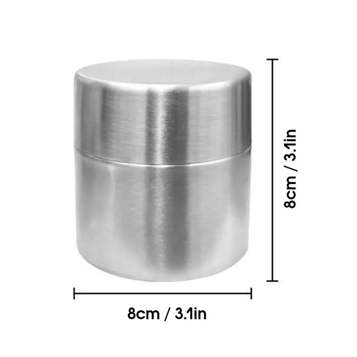 304 Stainless Steel Matcha Jar with 40‑Mesh Sieve — Airtight Tea & Powder Canister